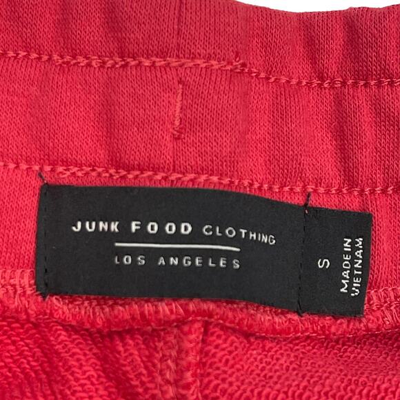 Junk Food Clothing NFL Kansas City Chiefs Overtime Jogger Sz S New $56 Red Cozy - Picture 6 of 9